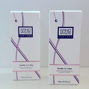 ERNO LASZLO Soothe & Calm Sensitive Cleansing Oil. Set of 2 NIB 6.6 fl.oz.